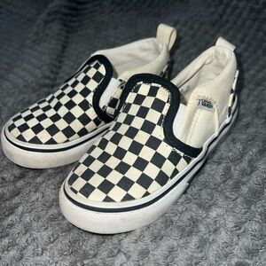 VANS checkered slip on toddler 7